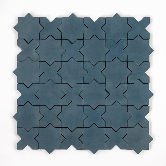 Star & Cross-Midnight | Concrete tiles | Granada Tile