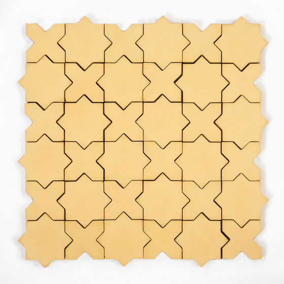 Star & Cross-Yellow | Concrete tiles | Granada Tile
