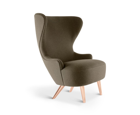 Micro Wingback Chair Copper Leg Hallingdal 65 | Sillones | Tom Dixon