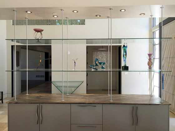 Glass Shelving Hardware by Gyford StandOff Systems® | Shelving