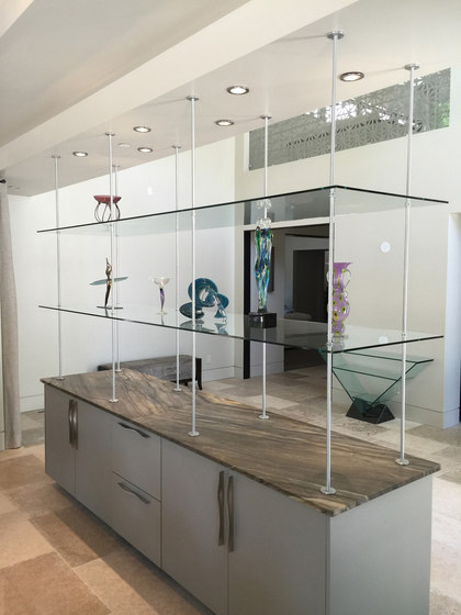 Glass Shelving Hardware by Gyford StandOff Systems® | Shelving