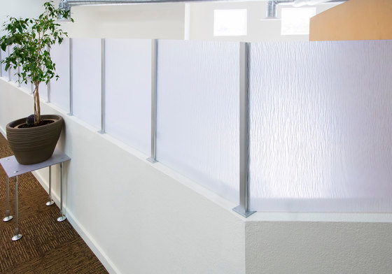 Square Extrusion & Baseplates | Wall partition systems | Gyford StandOff Systems®