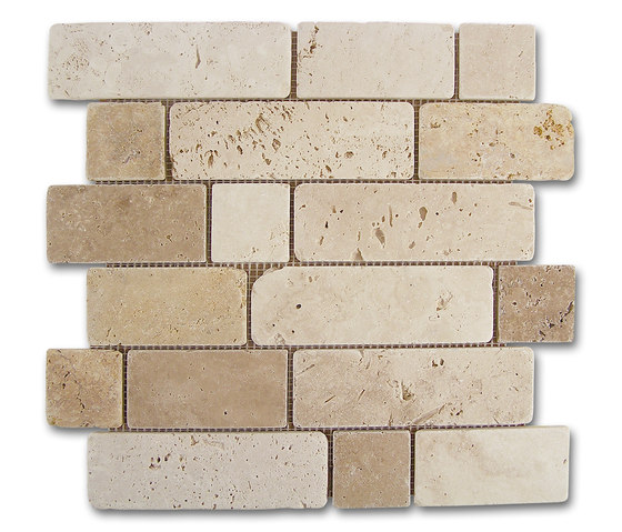 Venezia | Mosaico Travertino Brick | Mosaicos de piedra natural | Dune Cerámica