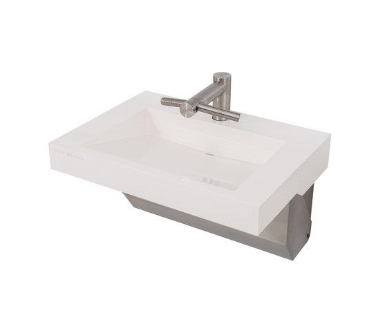 Wall Mounted Pat Basin Featuring Dyson® Airblade™ Tap/Hand Dryer | Waschtische | Neo-Metro