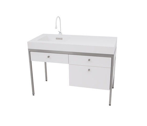 Slab Cast Solid Surface Console | Lavabos | Neo-Metro
