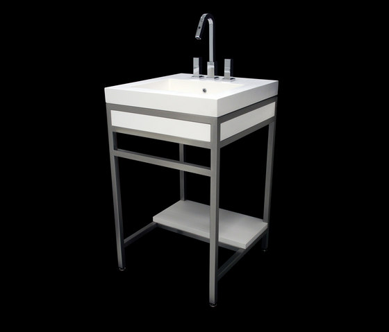 Slab Cast Solid Surface Console | Lavabi | Neo-Metro