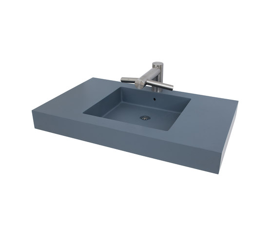Slab Wall Mounted Cast Solid Surface Deck | Wash basins | Neo-Metro