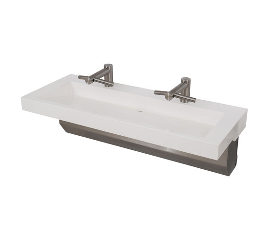 Slab Edge™ - Wall Mounted Solid Surface Basin | Lavabos | Neo-Metro