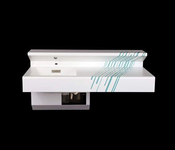Straight Front, Wall Mounted System M2 Basin | Lavabos | Neo-Metro