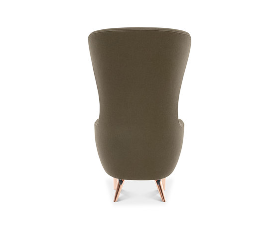 Wingback Chair Copper Leg Hallingdal 65 | Sessel | Tom Dixon