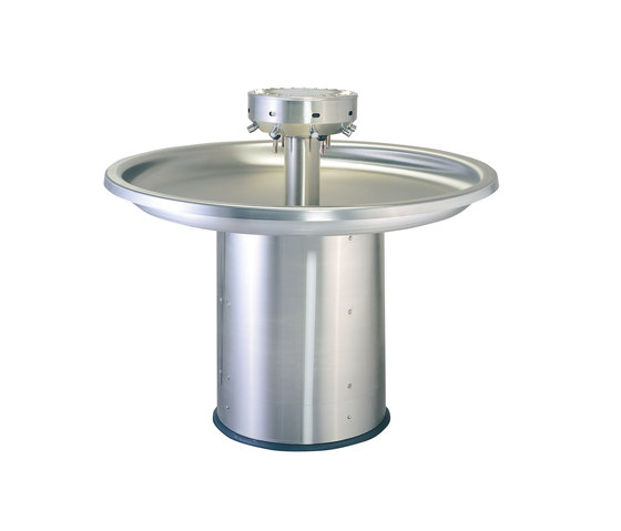 Free Standing Circular Stainless Steel Wash Fountain | Sanitari | Neo-Metro