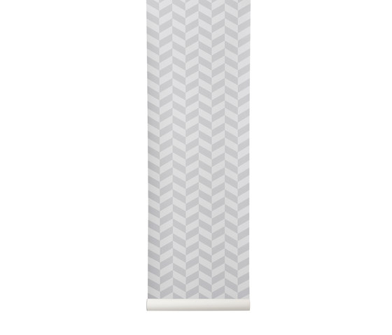 Wallpaper Angle - Grey | Revêtements muraux / papiers peint | ferm LIVING