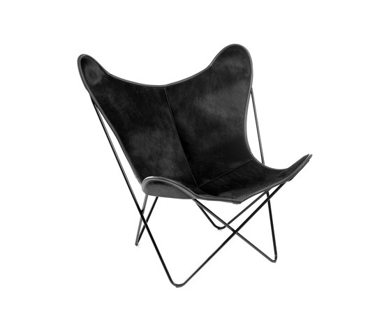 Hardoy Butterfly Chair Kuhfell Schwarz | Sillones | Manufakturplus