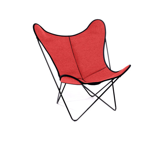 Hardoy Butterfly Chair Loden Mehler-Rot | Armchairs | Manufakturplus