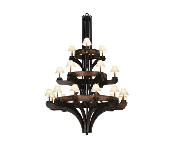 Castilla w/ Parchment Shade | Suspended lights | 2nd Ave Lighting