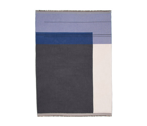 Colour Block Throw - Blue | Tessuti decorative | ferm LIVING