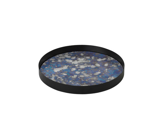 Coupled Tray Round - Blue Large | Vassoi | ferm LIVING