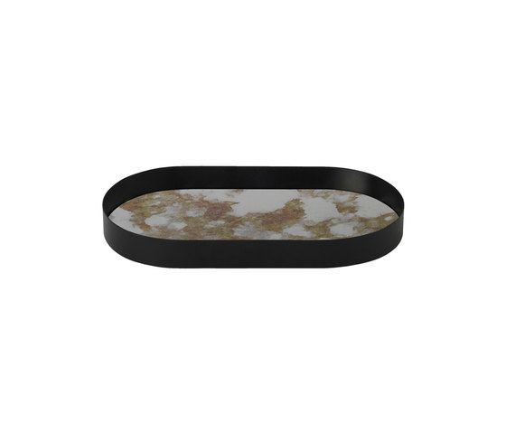 Coupled Tray Oval - Moss Green Small | Plateaux | ferm LIVING