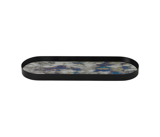 Coupled Tray Oval - Blue Large | Tabletts | ferm LIVING
