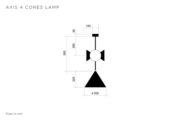 Axis 4 cones | Suspended lights | Atelier Areti
