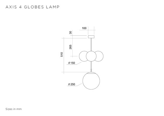 Axis 4 globes | Lampade sospensione | Atelier Areti