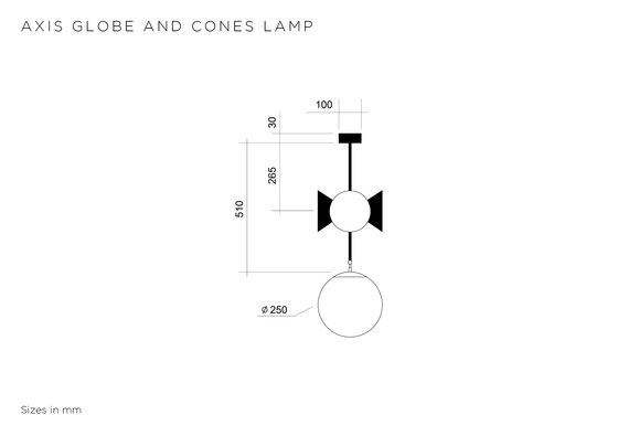 Axis globe and cones | Suspensions | Atelier Areti