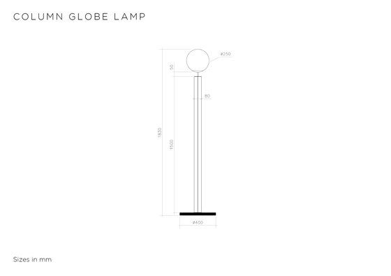 Column Globe | Free-standing lights | Atelier Areti