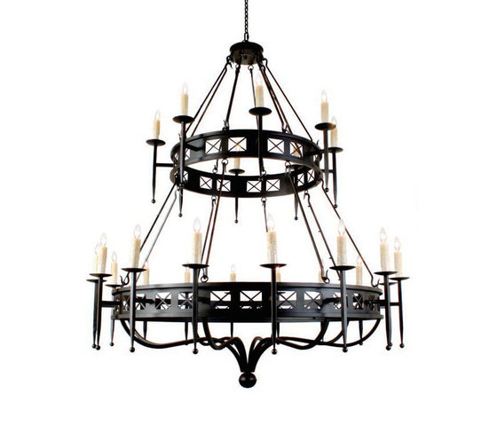 Gina 24 LT Two Tier Chandelier | Lampade sospensione | 2nd Ave Lighting