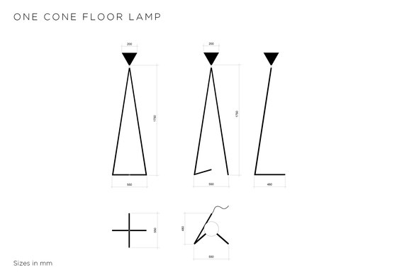 One Cone | Lámparas de pie | Atelier Areti