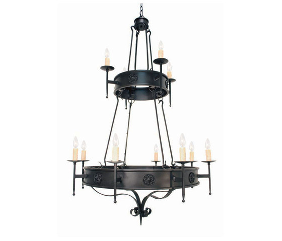 Lorenzo 12 LT Two Tier Chandelier | Suspensions | 2nd Ave Lighting