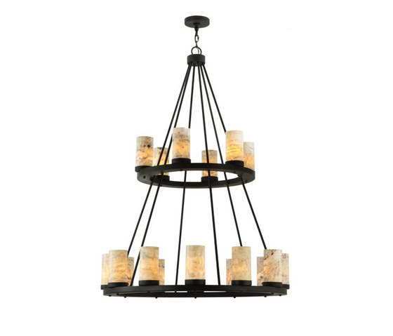 Loxley Jadestone 18 LT Two Tier Chandelier | Suspensions | 2nd Ave Lighting