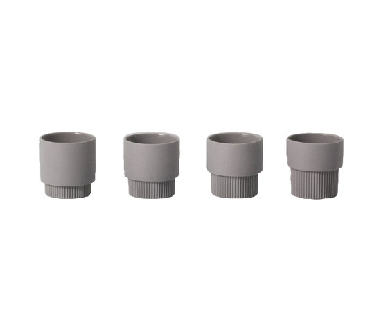 Groove Egg Cups - Grey | Stoviglie | ferm LIVING