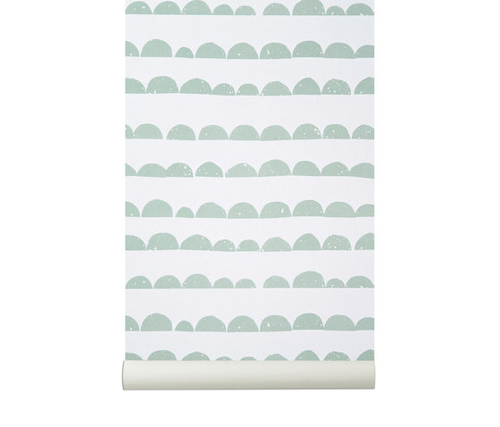 Wallpaper Half Moon - Mint | Revêtements muraux / papiers peint | ferm LIVING