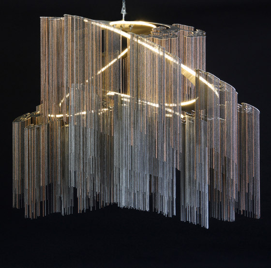 Custom Faraway Tree - double spiralling | Suspended lights | Willowlamp