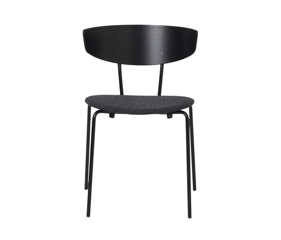 Herman Dining Fiord - Black/191 D. Grey | Chairs | ferm LIVING