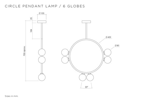 Circle Pendant Globes 06 | Lampade sospensione | Atelier Areti