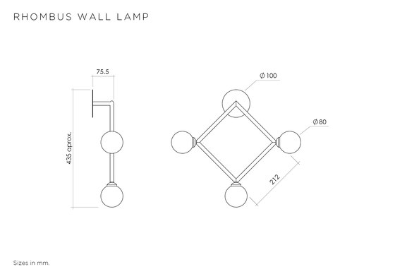 Rhombus Wall | Lampade parete | Atelier Areti