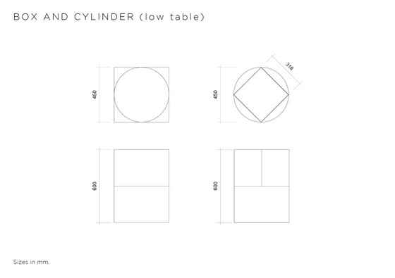 Box And Cylinder | Tavolini alti | Atelier Areti