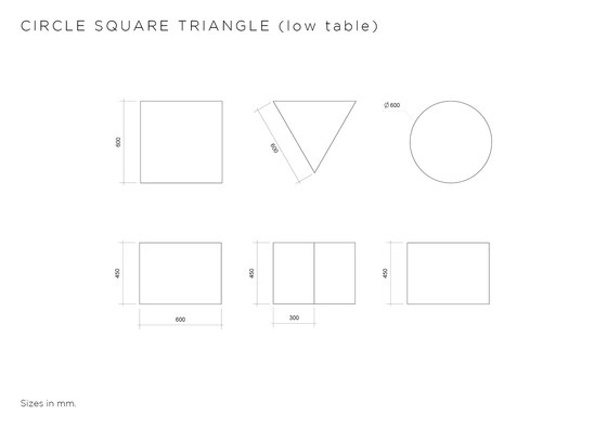 Circle Square Triangle | Coffee tables | Atelier Areti