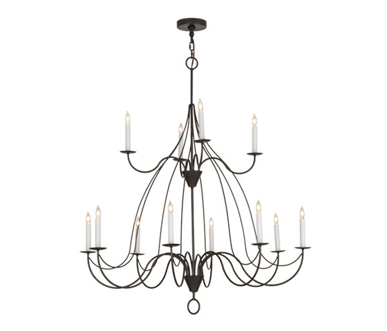 Polonaise 12 LT Two Tier Chandelier | Suspended lights | 2nd Ave Lighting