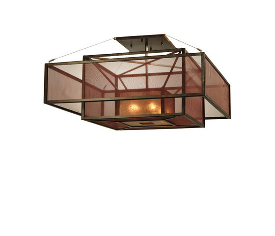 Quadrato Umador Semi-Flush Mount | Lámparas de techo | 2nd Ave Lighting