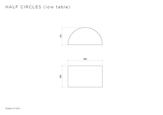 Half Circles | Couchtische | Atelier Areti
