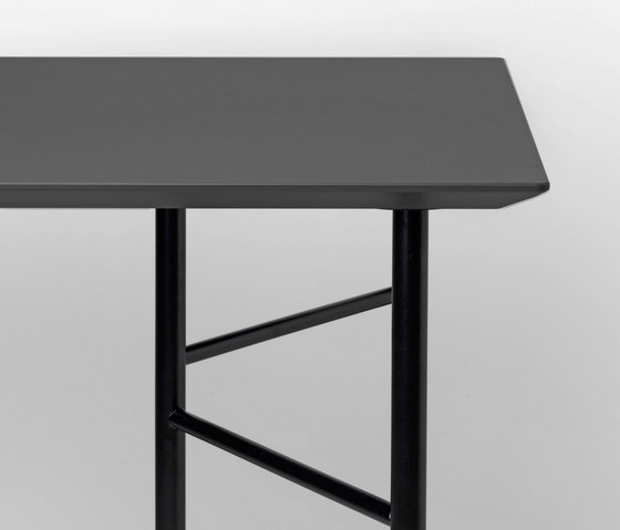 Mingle Table Top - Charcoal Linoleum - 135 cm | Linoleum panels | ferm LIVING