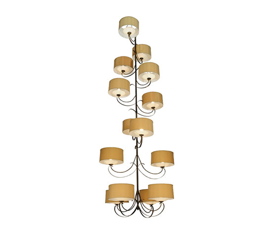 Sequoia 14 Arm Chandelier | Suspended lights | 2nd Ave Lighting