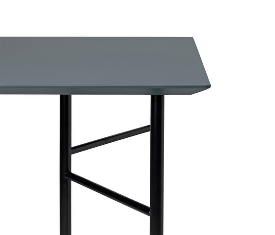 Mingle Table Top - Dusty Blue - 160 cm | Linoleum panels | ferm LIVING