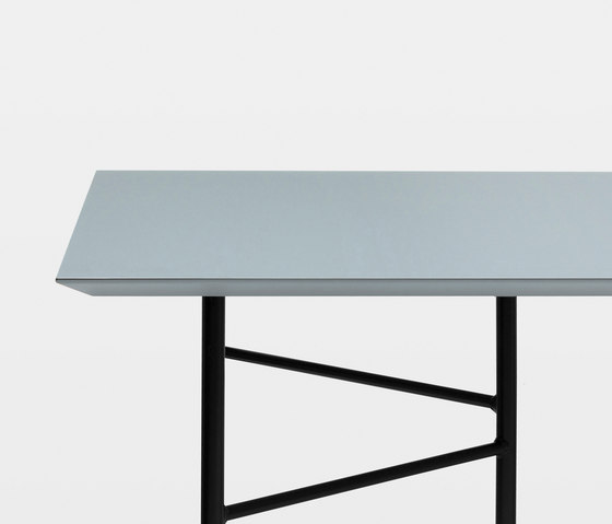 Mingle Table Top - Dusty Blue Linoleum - 210 cm | Linoleum panels | ferm LIVING