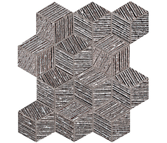 Lumina Glam Silver Cube Mosaico | Ceramic tiles | Fap Ceramiche