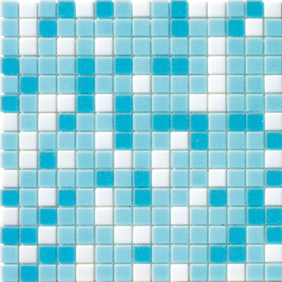 Cromie Aqua 20x20 Azzurro Mix | Glass mosaics | Mosaico+