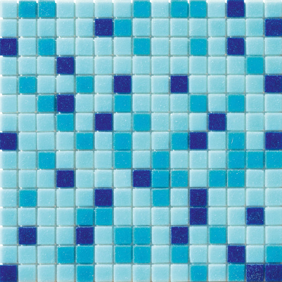 Cromie Aqua 20x20 Azzurro S. | Glass mosaics | Mosaico+