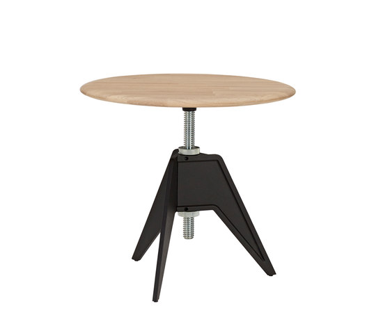 Screw Side Table Natural Oak Top 600mm | Side tables | Tom Dixon